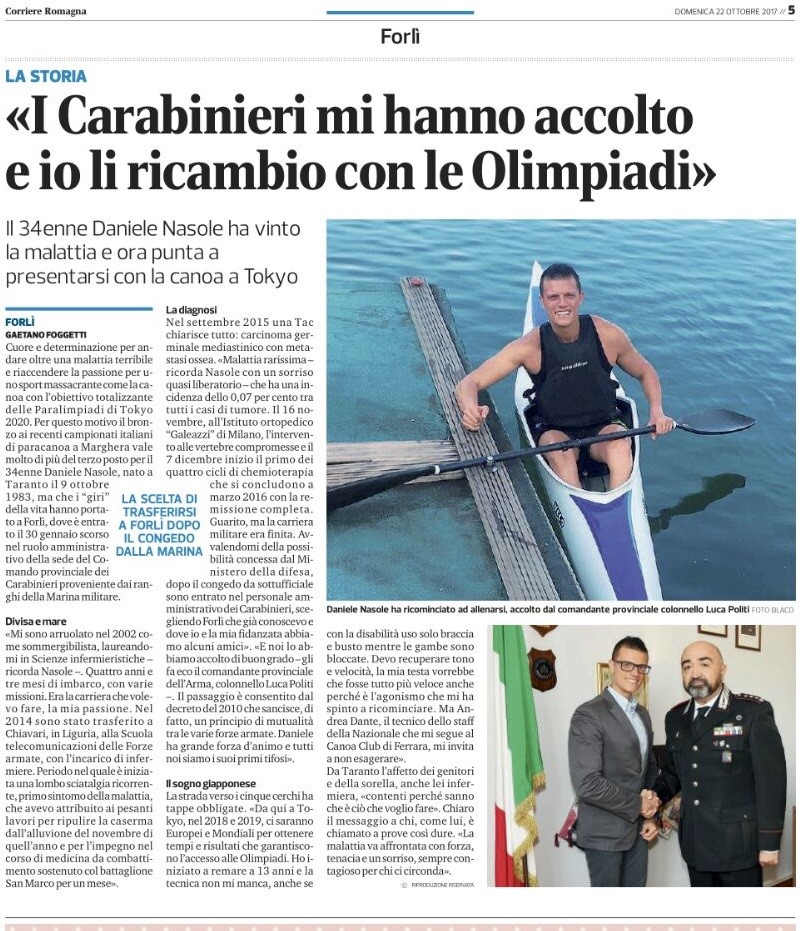 Articolo Corriere di Romagna 1
